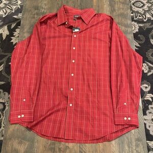 Roundtree &Yorke Red Dress Shirt Size:2XT
